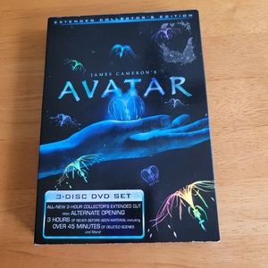 Avatar 3 disc DVD set extended collectors edition James Cameron 2009 movie PG 13